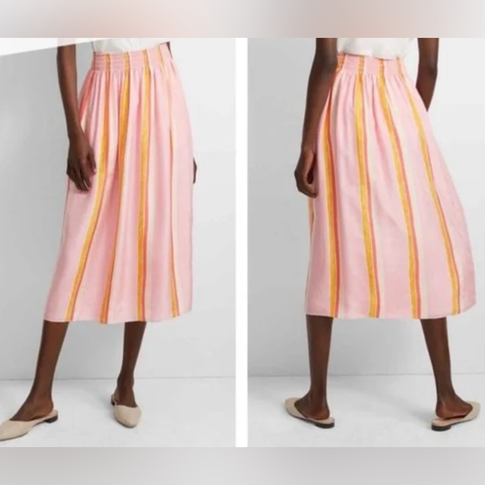 Club Monaco Irodessya Silk Midi Skirt - Sz Medium